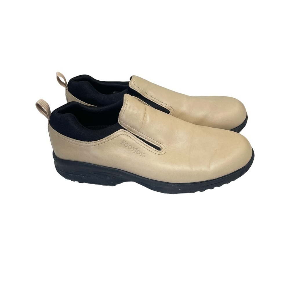FootJoy SoftJoy Women’s Tan Leather Slip‎ On Golf Cleats Size 9.5